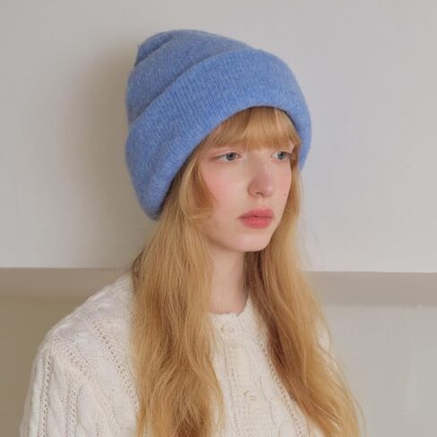 Wool Blend Double Layer Seamless Beanie for Women in Saudi Arabia