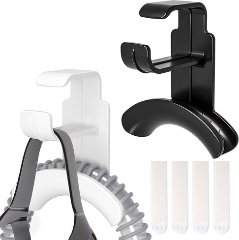 حامل خرطوم CPAP للسرير، حامل أنبوب CPAP متوافق مع خرطوم CPAP وتخزين أغطية الرأس، وخطاف CPAP بجانب السرير لتنظيم CPAP مع 4 شرائط قابلة للإزالة (تعليق خالٍ من التلف) in Kuwait
