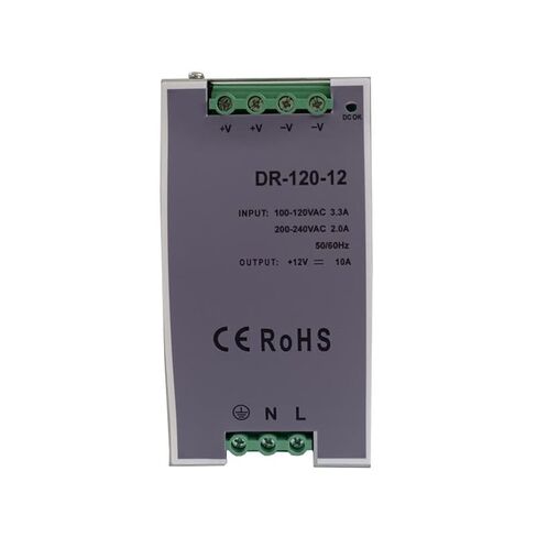 1 قطعة DR-120-24V5A 12V10A السكك الحديدية نوع التبديل موفر طاقة تنظيمي (DR-120-12V 10A) in Saudi Arabia