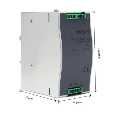 1 قطعة DR-120-24V5A 12V10A السكك الحديدية نوع التبديل موفر طاقة تنظيمي (DR-120-12V 10A) in Saudi Arabia