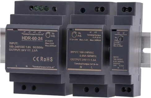 1 قطعة HDR-Series 15 واط 30 واط 60 واط 100 واط AC-DC 5 فولت 12 فولت 15 فولت 24 فولت 48 فولت شكل خطوة DIN السكك الحديدية التبديل إمدادات الطاقة (15 فولت ، 15 واط) in Saudi Arabia