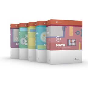 مجموعة LIFEPAC المكونة من 5 موضوعات للصف الثالث منهج المدرسة المنزلية - تعلم الإتقان القائم على الكتاب المقدس، نص عمل مع الدروس والأنشطة والاختبارات in Kuwait