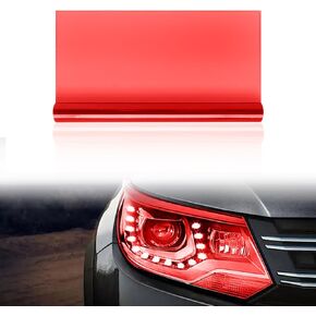 Car Lamp Film 12 X 48inch Cuttable and Stretchability, Non-Marking Self-Adhesive Decals Car Decor, Car Headlight Taillight Fog Lamp Packaging Protective Film, Yellow in Kuwait