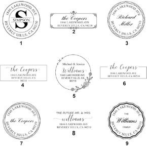 Up to 54 Designs – Custom Return Address Stamp – Round and Rectangular Personalized Self-Inking Address Stamp for Mailing, Wedding and Housewarming（Medium） in Saudi Arabia