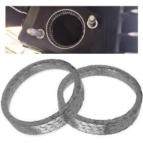 2PCS Compatible with Harley Exhaust Gasket,Motorcycle Exhausts Flange Gasket Replacement Compatible with Softail/Dyna/Touring/Sportster,Professional Exhaust Manifold Gaskets in Kuwait