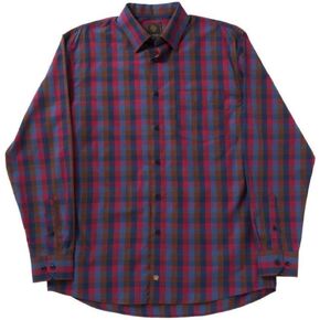 Men's Blue/Acorn/Fuchsia Fashion Multi Check Sportshirt in Saudi Arabia