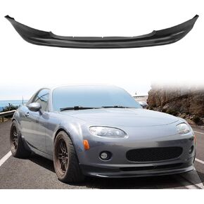 Front Bumper Lip Compatible with 2006-2008 Mazda MX-5 Miata, Black GV Style Polyurethane Front Lower Chin Spoiler Protector, 1 PC in Saudi Arabia