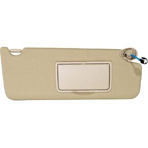 واقي الشمس من الجانب الأيمن للراكب متوافق مع Honda Pilot 2017-2021، Ridgeline 2018-2020، حاجب الشمس مع مرآة وإضاءة فانيتي، استبدل PN. 83230-TG7-A12ZA، حاجب الشمس باللون البيج على الجانب الأيمن للراكب in Kuwait