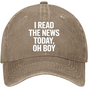 I Read The News Today Hat Outdoor Cap for Grandma in Kuwait