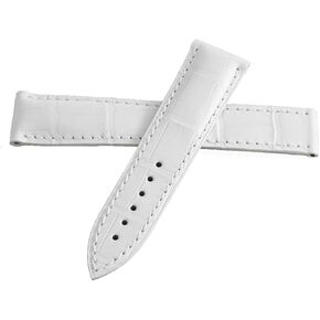 Genuine Omega Seamaster 18mm White Leather Watch Band Strap 98000242 GAF in Saudi Arabia