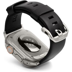 KORDIZ Modern Leather MAX Band for Apple Watch Ultra 3, Ultra 2 & Ultra (49mm) – Premium Full-Grain Leather Strap for Men, Rugged Modern Design, Stainless Steel Buckle, Comfortable Everyday Fit – 26mm Wide Leather Band in Kuwait