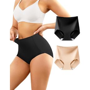 LEVAO High Waisted Tummy Control Underwear for Women - Seamless No Show Panties, Postpartum & Everyday Shapewear Briefs in Kuwait
