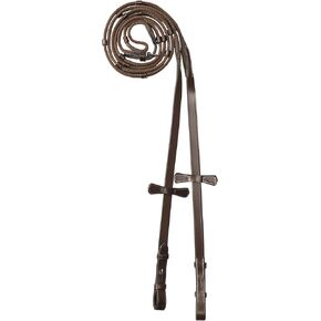 زمام شبكي مطاطي من إكسيون للخيول | زمام إنجليزي غير قابل للانزلاق | مقاليد الترويض مع 7 سدادات يدوية وأبازيم SS in Kuwait