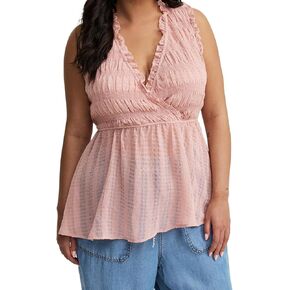 بلوزة Torrid النسائية ذات الحجم الكبير بدون أكمام in Kuwait