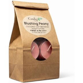 Honeysuckle Jasmine Scented - 12 Pack - Scented Tealight Candles - Soy Beeswax Blend - Handmade in The USA - Candeo Candle - Floral and Spring Scents in Kuwait