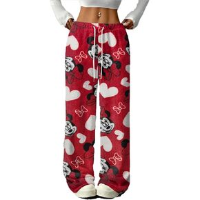 سراويل بيجامة حريمي غامضة لطيفة من القطيفة، سراويل نوم مريحة من الصوف، سراويل سفلية دافئة in Kuwait