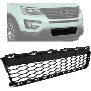 HECASA المصد الأمامي السفلي لشبكة الشواية المتوافقة مع 2016-2017 Ford Explorer 2016-2019 Ford Police Interceptor Utility لاستبدال FB5Z17K945AA Black PP in Kuwait