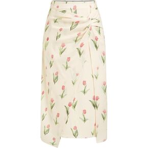 تنانير CIDER النسائية الصيفية غير المتماثلة ذات الخصر العالي والمكشكشة غير الرسمية للسيدات in Kuwait