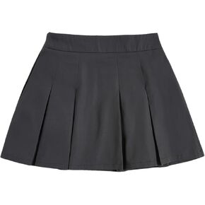 تنورة نسائية قصيرة ذات ثنيات عالية الخصر من WDIRARA، تنانير موحدة على شكل حرف A in Kuwait