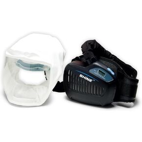 SHINE Air Purifying Respirator, NIOSH Approved 3 Levels Airflow Control, High-efficiency Li-ion Battery PAPR Kit in Kuwait