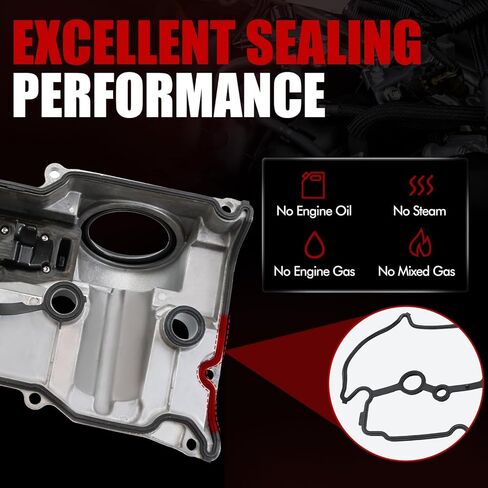 MITZONE Aluminum Valve Cover Set Compatible with Nissan Titan Armada Titan XD 2016-2024 NV2500 NV3500 2017-2021 Infiniti QX80 QX56 2011-2020 5.6L Replace 132641LA1A 13264-EZ30B Silver in Saudi Arabia