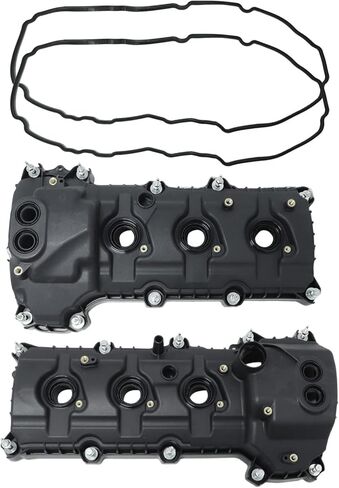 FZJDSD 2Pcs Engine Valve Covers w/Gasket BR3Z6582U BR3Z6582R Compatible with Ford Explorer Flex Edge F-150 Transit-150 250 350 Fit for Lincoln MKS MKZ MKT MKX 3.7L 2011-2019 in Saudi Arabia