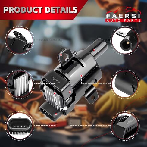 FAERSI Set of 8 Ignition Coil Pack for V8 5.3 6.0 Chevy Silverado 1500 2500 Tahoe Suburban Express GMC Sierra Yukon XL Savana Escalade 2000 2001 2002 2003 2004 2005 Coils Replaces# UF262 D585 in Saudi Arabia