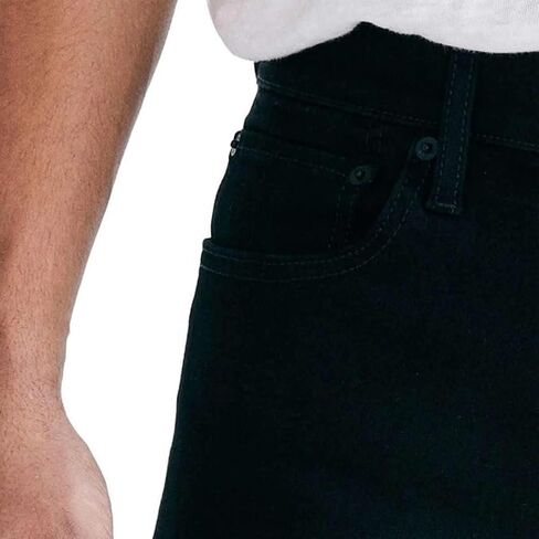 بنطلون جينز Lucky Brand للرجال 410 رياضي ذو قصة مستقيمة (الولايات المتحدة، درزة الخصر الداخلية، 38، 34، عادي، عادي، أسود محظوظ) in Saudi Arabia
