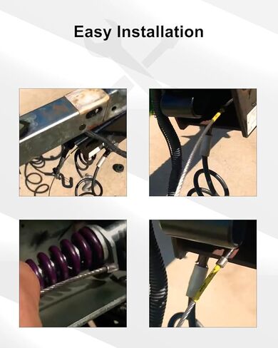 34370 Trailer Safety Breakaway Cable with Hook UpFit For A-60 Brake Actuator Disc and Drum Replace 32264K 071-195-00 in Kuwait