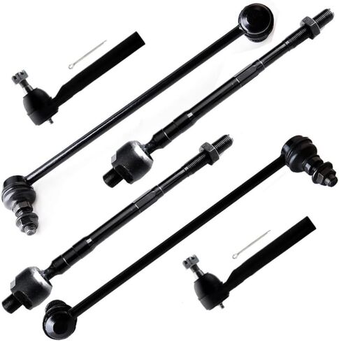 Steering Sway Bar Linkage Suspension Kit Outer Inner Side Alloy Steel Coated for Nissan for Murano 3.5L 2005-2007 Mounting Hardware Left Right Front K80256 K80255, simple installation in Kuwait