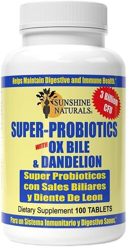 Super Probiotics Supplement. Improves Digestion. 100 Capsules in Kuwait