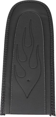 Flame Motorcycle Leather Rear Fender Bib Skin Solo Seat for Harley Dyna Super Glide Wide Glide Fat Bob FXDF in Saudi Arabia