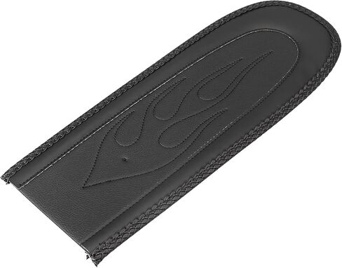 Flame Motorcycle Leather Rear Fender Bib Skin Solo Seat for Harley Dyna Super Glide Wide Glide Fat Bob FXDF in Saudi Arabia