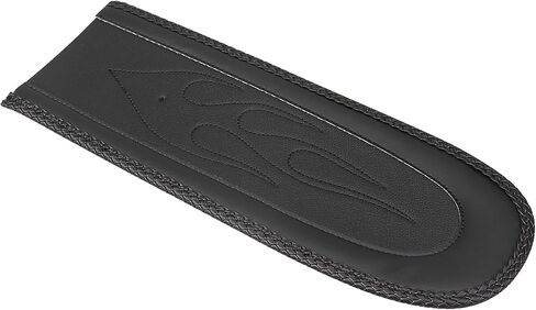 Flame Motorcycle Leather Rear Fender Bib Skin Solo Seat for Harley Dyna Super Glide Wide Glide Fat Bob FXDF in Saudi Arabia
