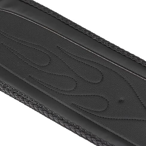 Flame Motorcycle Leather Rear Fender Bib Skin Solo Seat for Harley Dyna Super Glide Wide Glide Fat Bob FXDF in Saudi Arabia