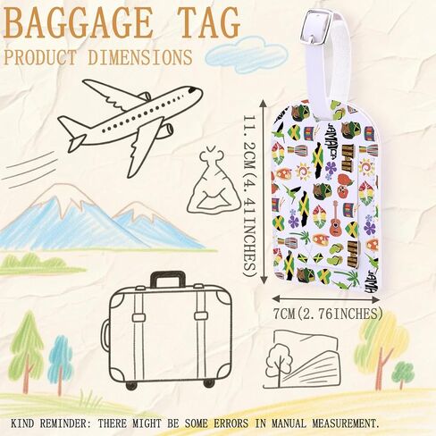 Jamaica Travel Merch Luggage Tag Jamaican Pride Gift Family Reunion Gift Jamaica Weekend Baggage Tag (Jamaica-tag) in Saudi Arabia
