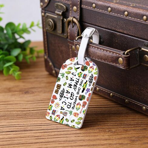 Jamaica Travel Merch Luggage Tag Jamaican Pride Gift Family Reunion Gift Jamaica Weekend Baggage Tag (Jamaica-tag) in Saudi Arabia