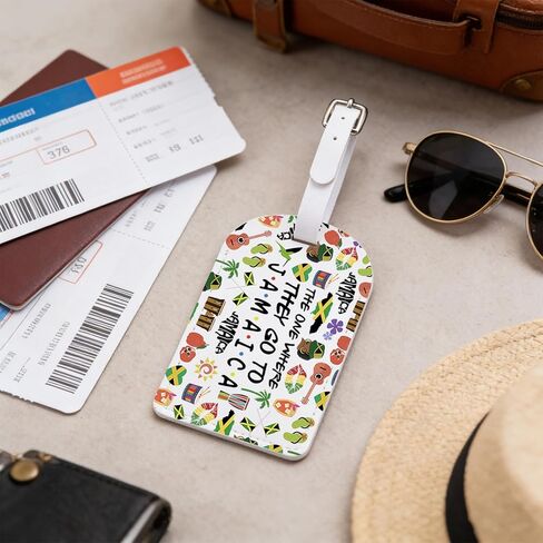 Jamaica Travel Merch Luggage Tag Jamaican Pride Gift Family Reunion Gift Jamaica Weekend Baggage Tag (Jamaica-tag) in Saudi Arabia
