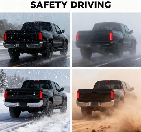 مصابيح خلفية مناسبة لسيارة Toyota Tacoma 2005-2015، مصباح خلفي عكسي للفرامل LED (دخان) in Saudi Arabia