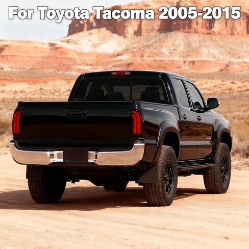 مصابيح خلفية مناسبة لسيارة Toyota Tacoma 2005-2015، مصباح خلفي عكسي للفرامل LED (دخان) in Saudi Arabia