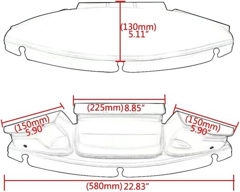 3 Pocket Windshield Bag with Magnetic Closure for Harley Touring Street Glide, Electra Glide, Ultra Limited and Tri Glide with Windshield 2014-2024 in Saudi Arabia