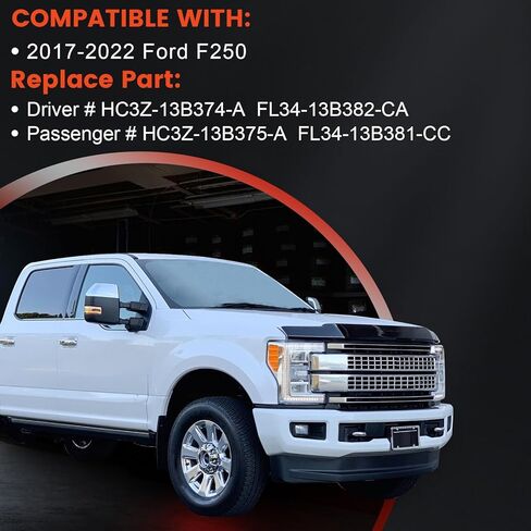LED Towing Mirror Turn Signal Light Compatible with Ford F250 2017 2018 2019 2020 2021 2022 Side Mirror Marker Lights Right Passenger Side in Saudi Arabia