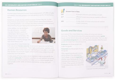 مجموعة LIFEPAC المكونة من 5 موضوعات للصف الثالث منهج المدرسة المنزلية - تعلم الإتقان القائم على الكتاب المقدس، نص عمل مع الدروس والأنشطة والاختبارات in Kuwait