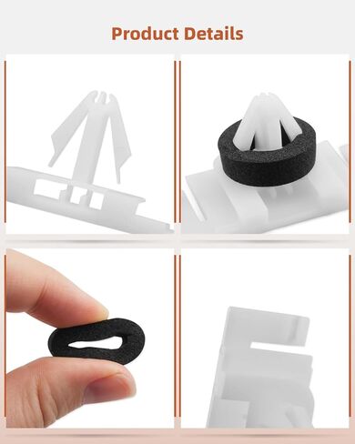 Retainer 11562147 مشابك تثبيت مضيئة للحاجز الخارجي مناسبة لسيارة Hummer H3 H3T (2006-2010) - استبدال مشبك تثبيت القالب الهزاز in Saudi Arabia