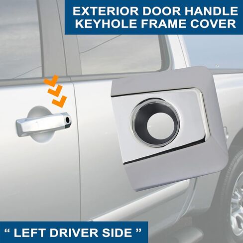 APPERFiT Door Handle Key Hole Bezel Cover Compatible with Nissan Armada Titan, Infiniti QX56 Replaces 80647-ZC00A 80647-9FU0B in Saudi Arabia