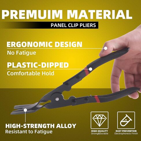 1 pcs Panel Clip Pliers Automotive Trim Fastener Removal Tool, Upholstery Interior Clip Removal Tool, Auto Panel Rivet Removal Fastener Push Pin Pry Pliers, Prevents Damage to Dashboard Repair Tool in Saudi Arabia