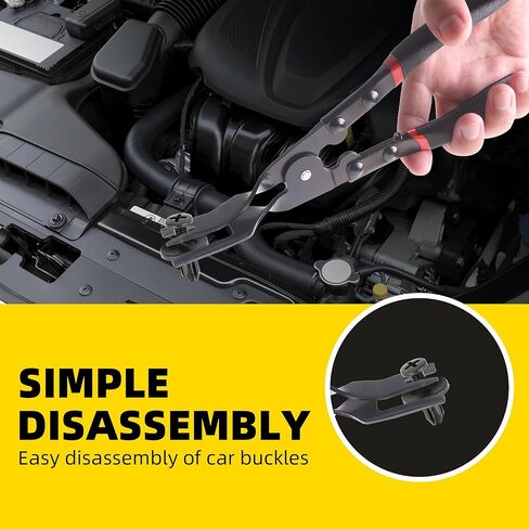 1 pcs Panel Clip Pliers Automotive Trim Fastener Removal Tool, Upholstery Interior Clip Removal Tool, Auto Panel Rivet Removal Fastener Push Pin Pry Pliers, Prevents Damage to Dashboard Repair Tool in Saudi Arabia