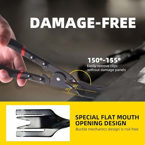 1 pcs Panel Clip Pliers Automotive Trim Fastener Removal Tool, Upholstery Interior Clip Removal Tool, Auto Panel Rivet Removal Fastener Push Pin Pry Pliers, Prevents Damage to Dashboard Repair Tool in Saudi Arabia