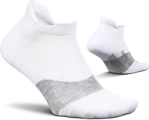 Feetures Elite Golf Max Cushion Tab Ankle Socks - Sport Sock with Targeted Compression - Gray, Large (3 Pair) in Saudi Arabia