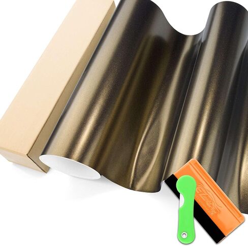 Black Bronze Matte Metallic Satin Pearl Vinyl Wrap Film Car Vehicle Graphic Decal Sitcker DIY with Tool Set 3FTx5FT in Saudi Arabia